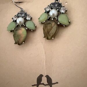 Chloe + Isabel Olive and Pale Green Crystal Drop Earrings
B1